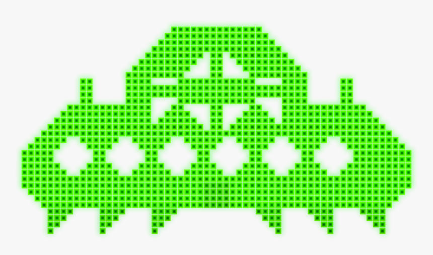 Chevron Knitting Chart - Space Invaders Boss Png, Transparent Png