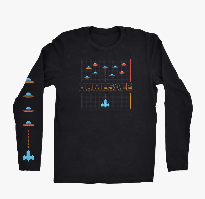 Space Invader Long Sleeve - T-shirt, HD Png Download