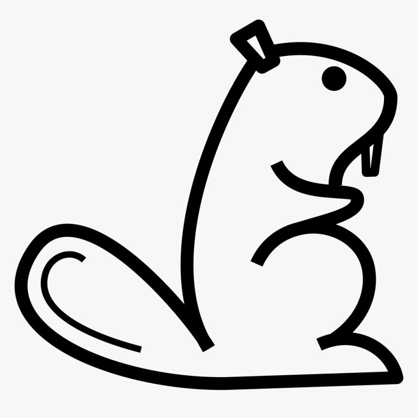 Beaver Logo - Black Beaver Logo, HD Png Download