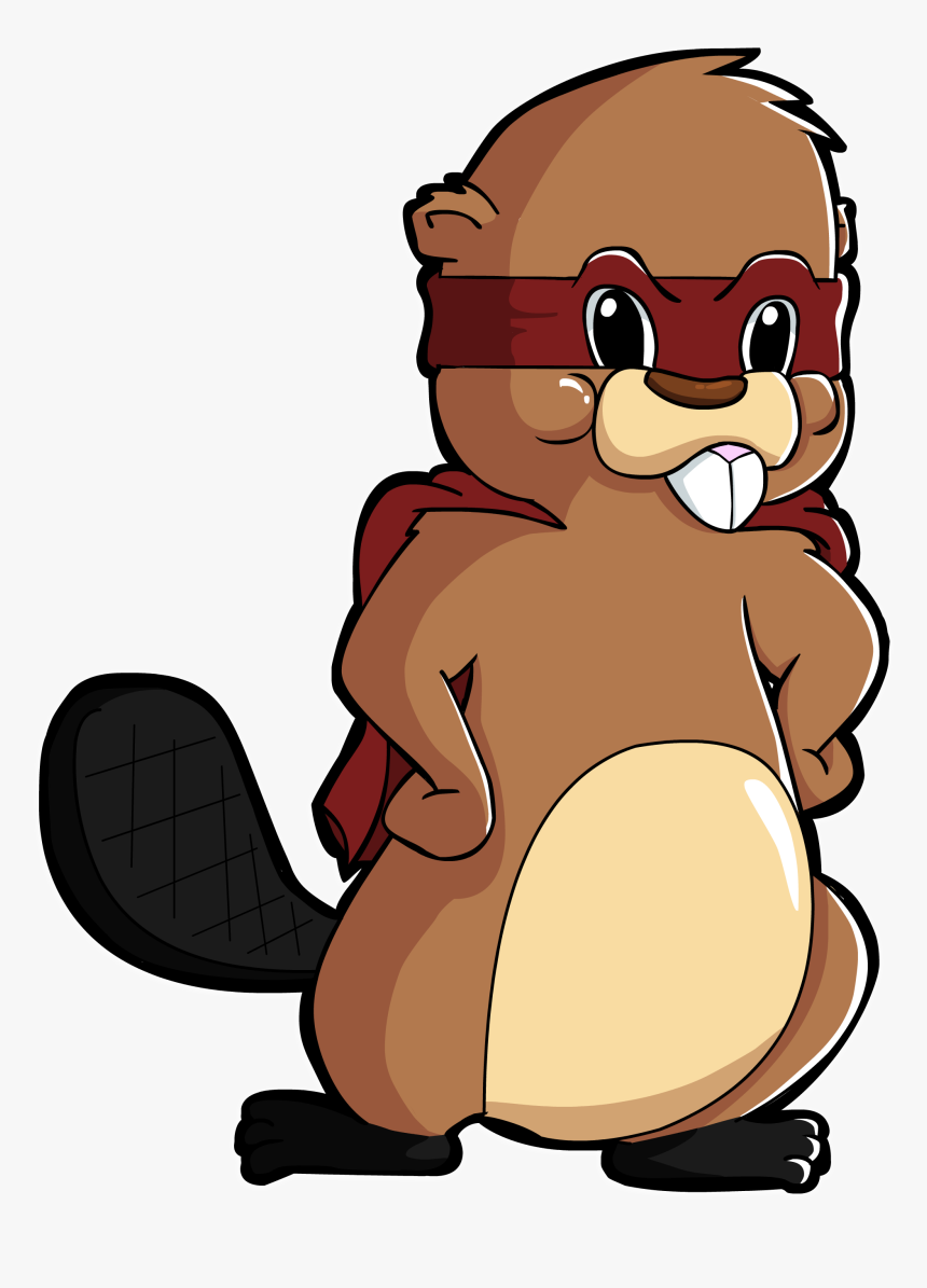 Superhero Beaver, HD Png Download