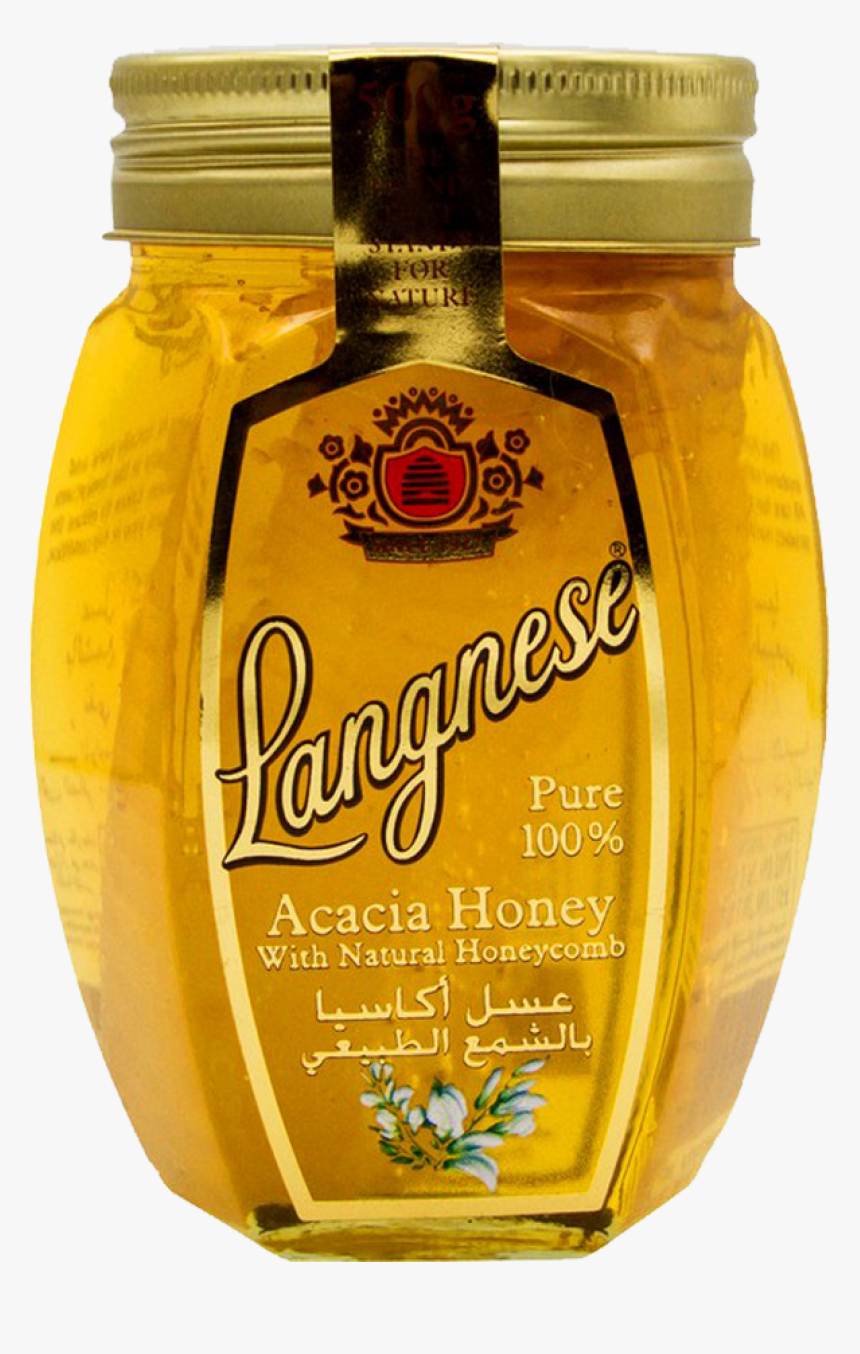 Langnese Honey Acacia With Honeycomb 500 Gm - Langnese Honey, HD Png Download