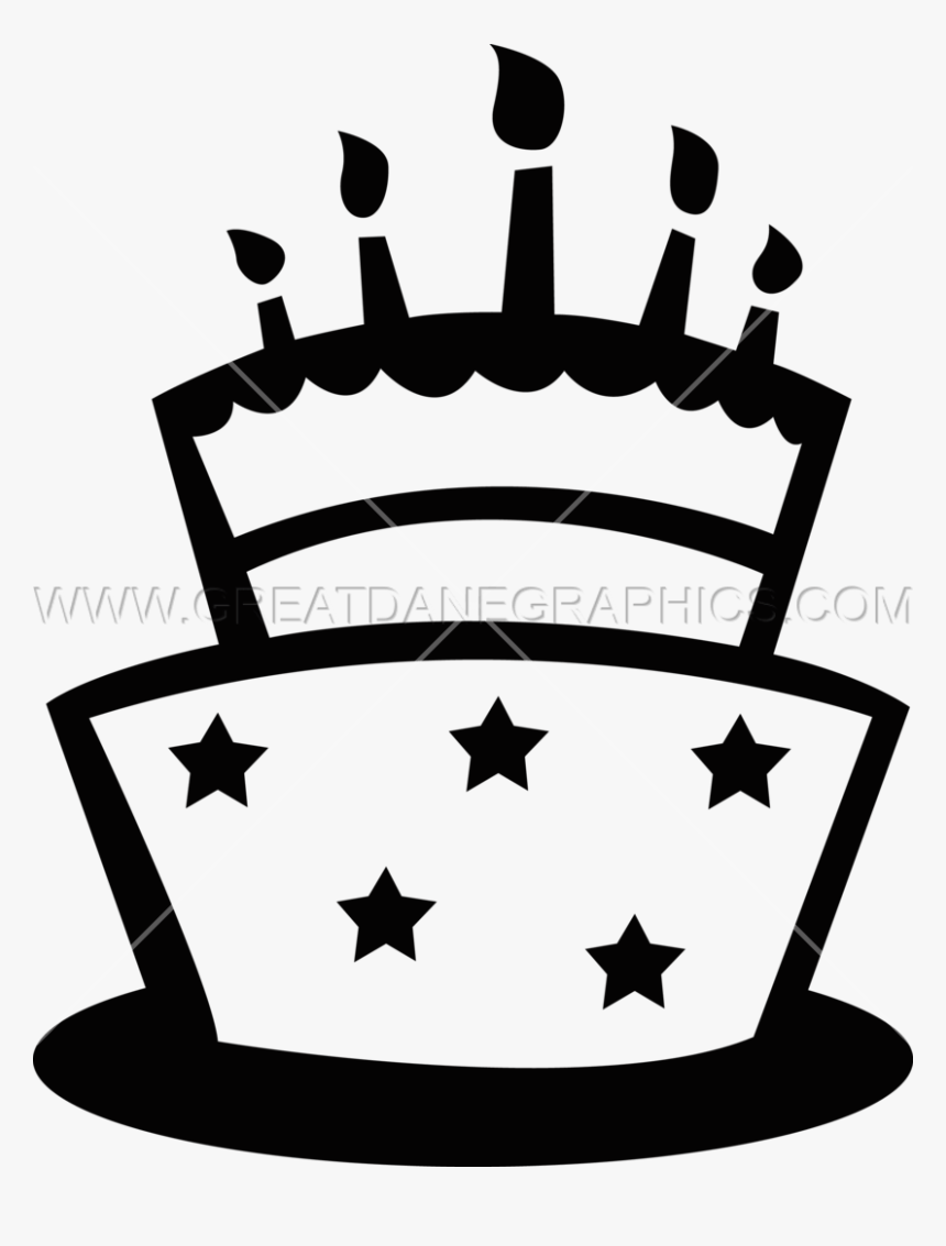 Birthday Png For - Birthday Cake Silhouette Png, Transparent Png