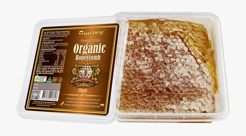 Honey Comb - Organic Honey Comb, HD Png Download