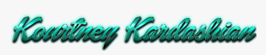 Kourtney Kardashian Beautiful Letter Png Name - Graphics, Transparent Png
