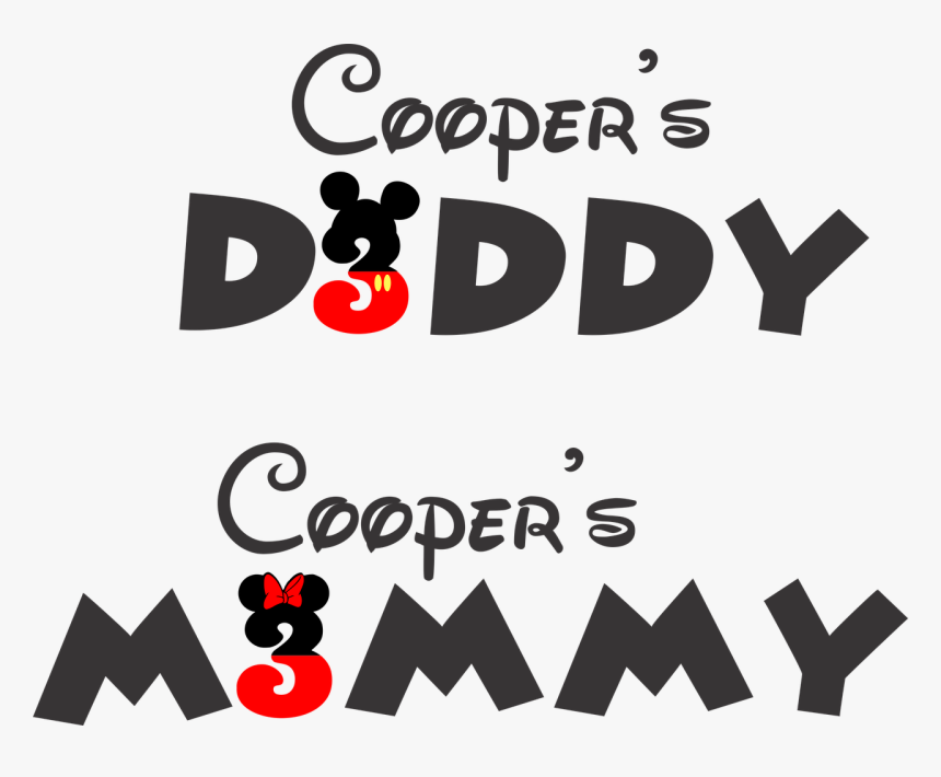 Coopers Daddy, Coopers Mommy, Mickey Mouse, - Mikiegeres Háttérképek, HD Png Download