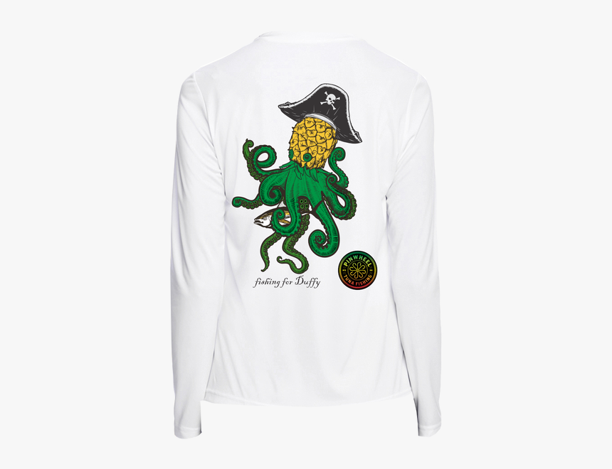 Pineapple Kraken Ladies Performance Long Sleeve T-shirt - Octopus, HD Png Download