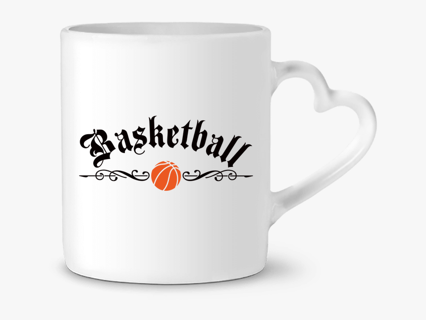 Mug Heart Basketball By Freeyourshirt - Mug, HD Png Download