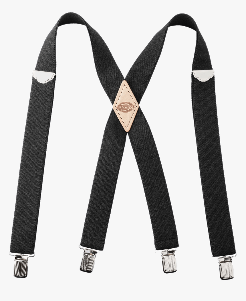 Work Suspenders - Black Clip On Suspenders, HD Png Download