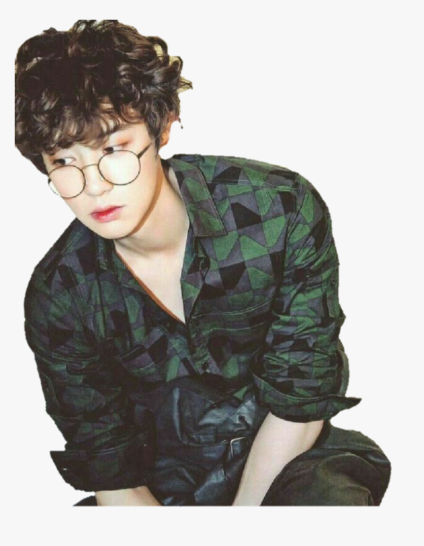 ##chanyeol #edit #png - Park Chanyeol With Glasses, Transparent Png