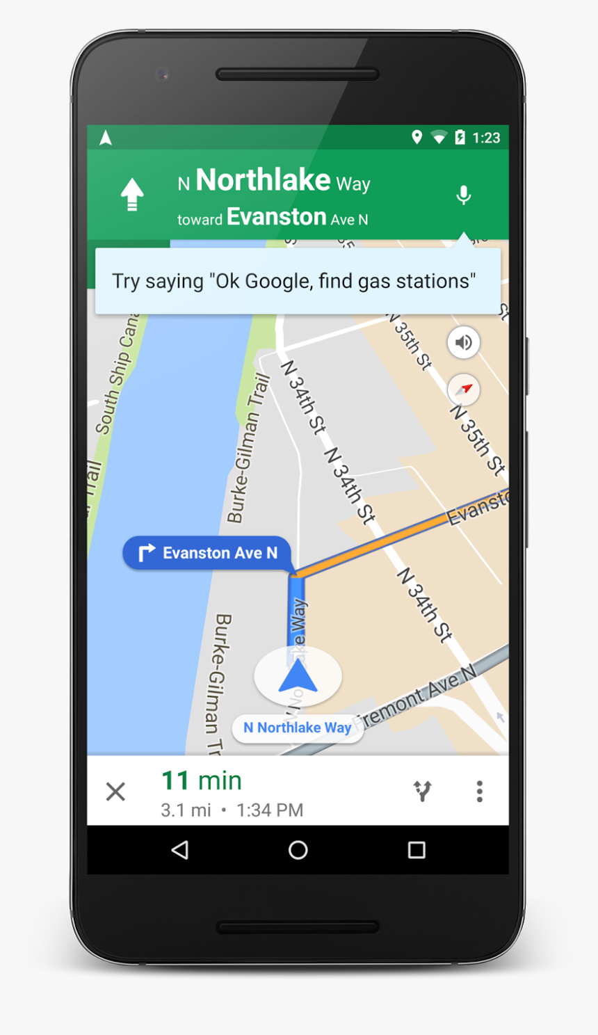 Navigation Google Maps Phone, HD Png Download