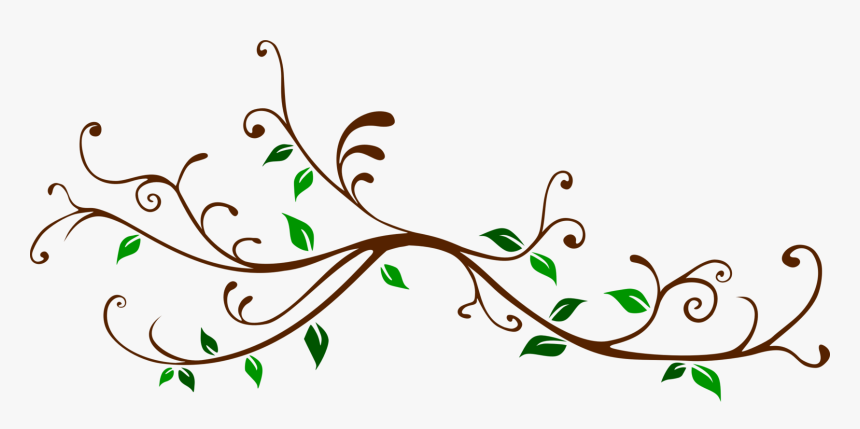 Art,text,twig - Stem And Leaf Design, HD Png Download