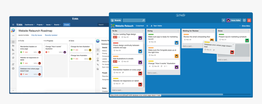 Jira And Trello, HD Png Download