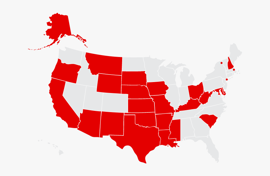 Edrisingaffiliates Map - United States Map, HD Png Download