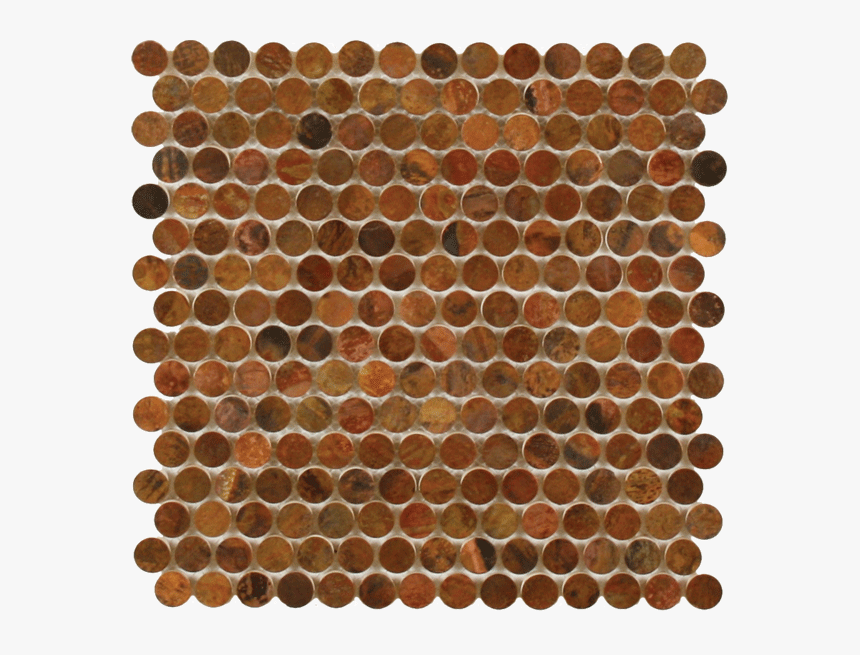 Copper Penny Round Tile, HD Png Download