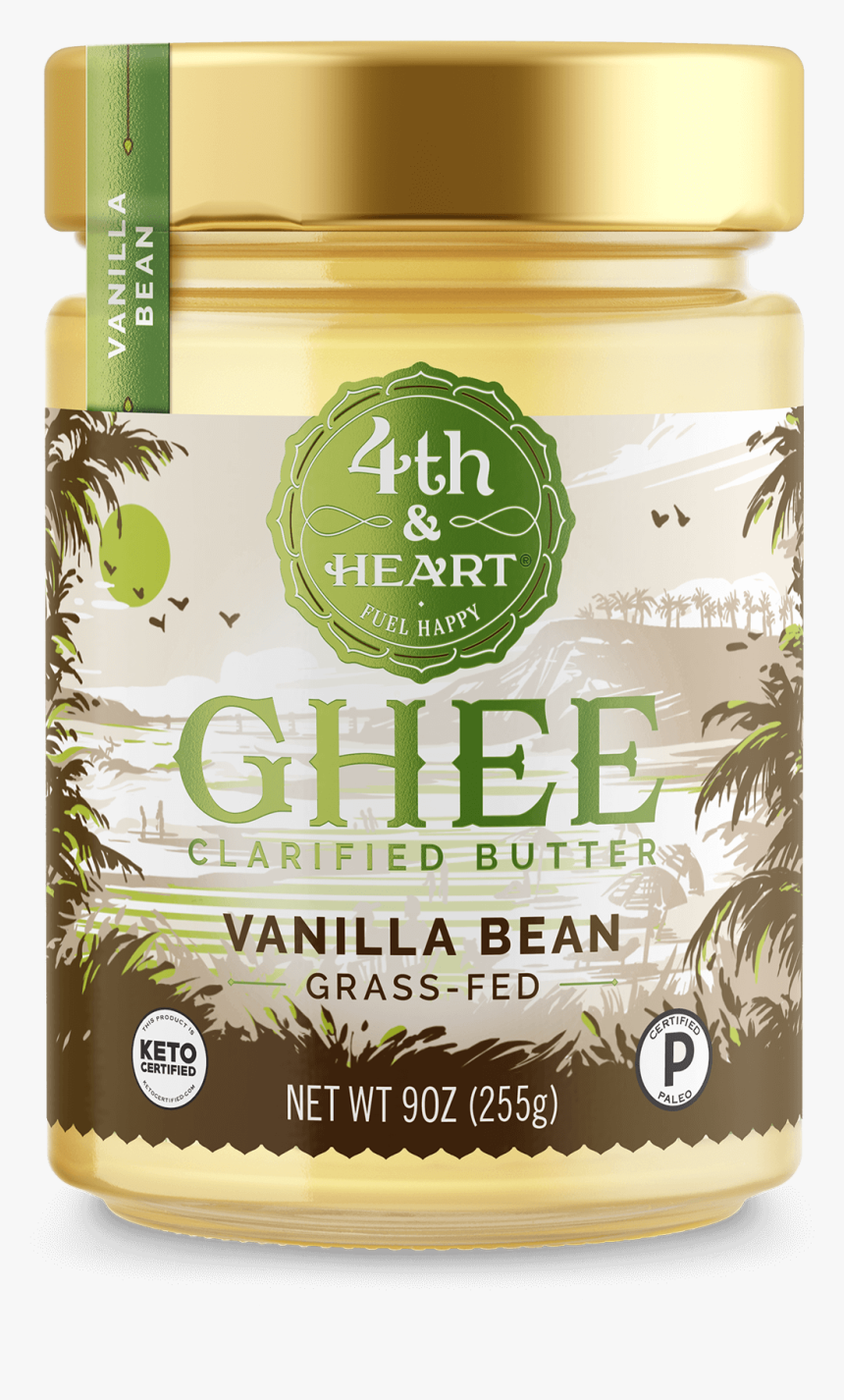 Ghee Vanilla Bean - 4th And Heart Vanilla Ghee, HD Png Download