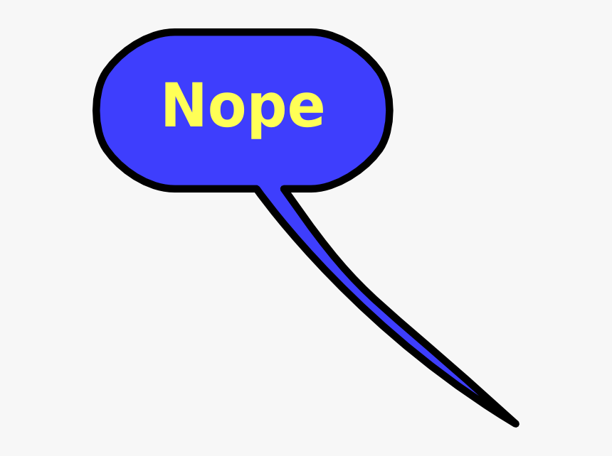 Transparent Nope Png - Nope Clipart, Png Download