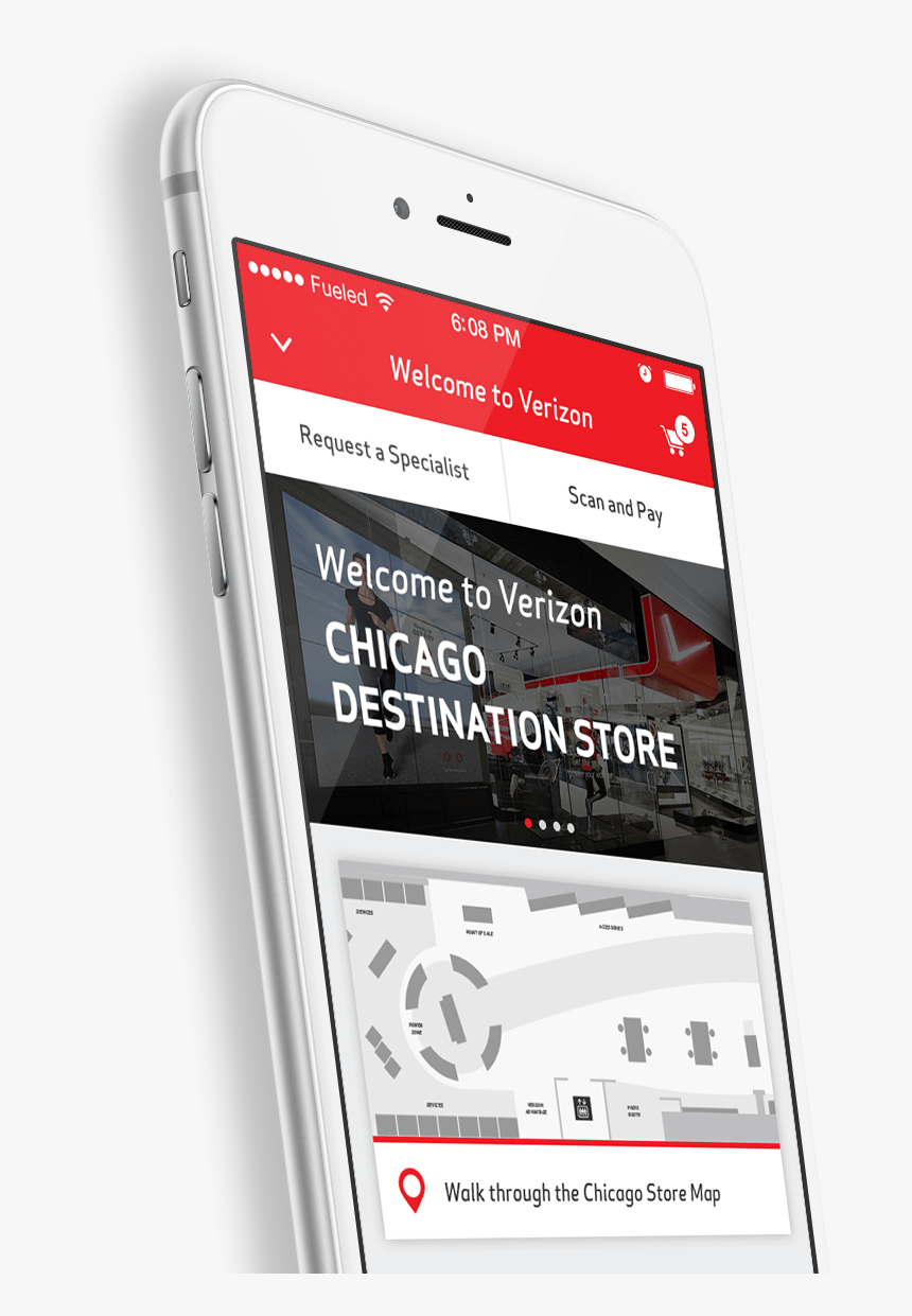 Verizon In Store Mobile App Experience Chicago, HD Png Download