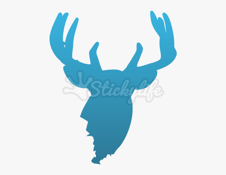 Whitetail Buck Decal - Illustration, HD Png Download