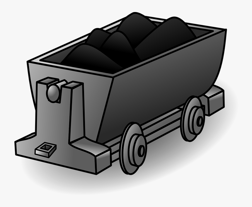 Coal, Lorry, Train, Wagon, Transport, Mine, Work - Coal Clipart, HD Png Download