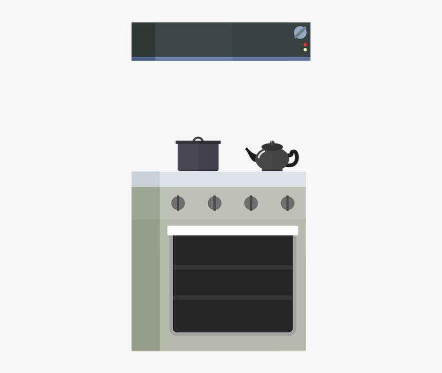 Kitchen, Stove, Oven, Range Hood, Cook, Cooking Pot - Pixel Stove, HD Png Download