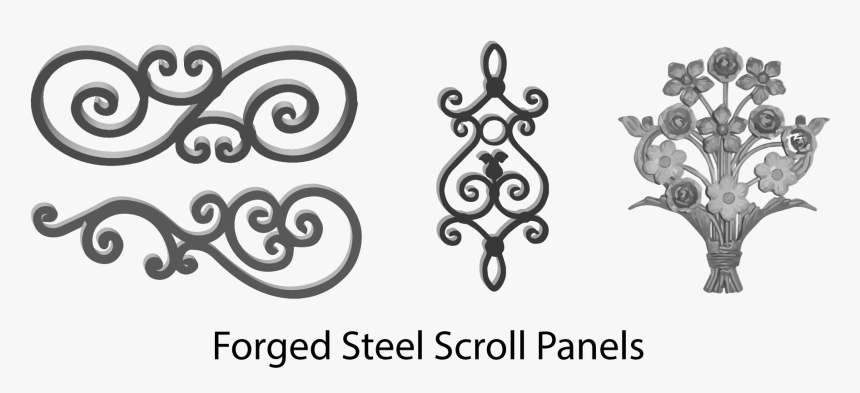 Ornamental Wrought Iron Scrolls, HD Png Download
