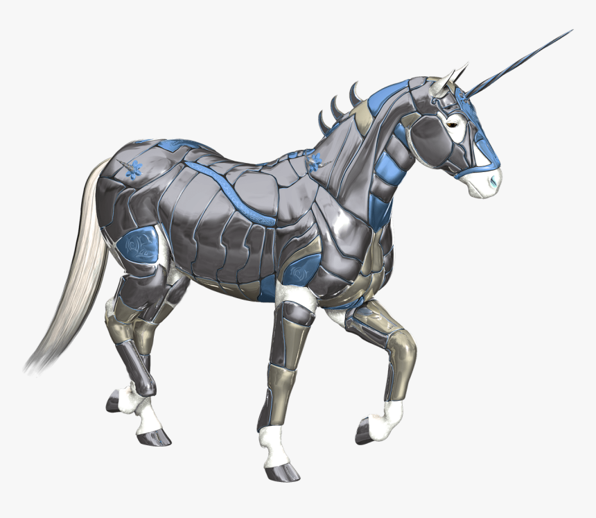 Unicorn Metal Armour - Unicorn In Armor, HD Png Download