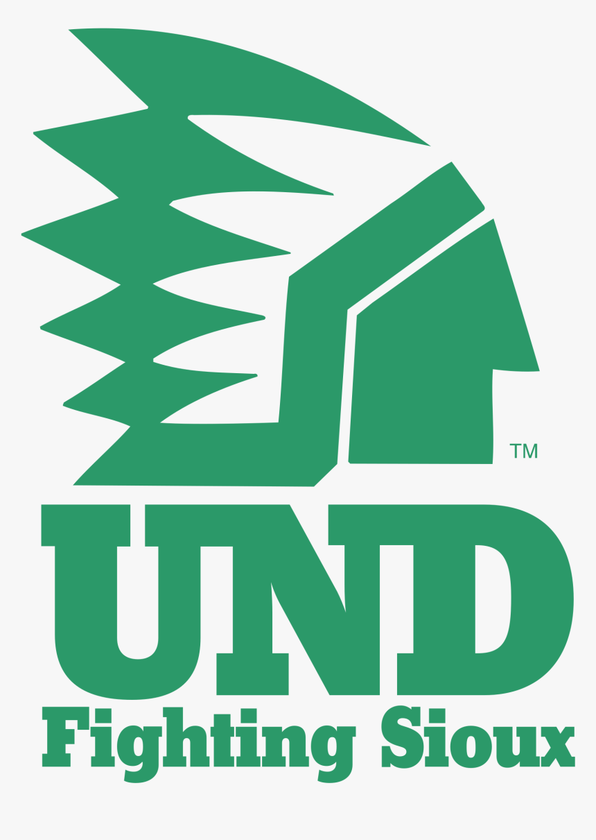 Und Fighting Sioux Logo Png Transparent - North Dakota Fighting Hawks, Png Download