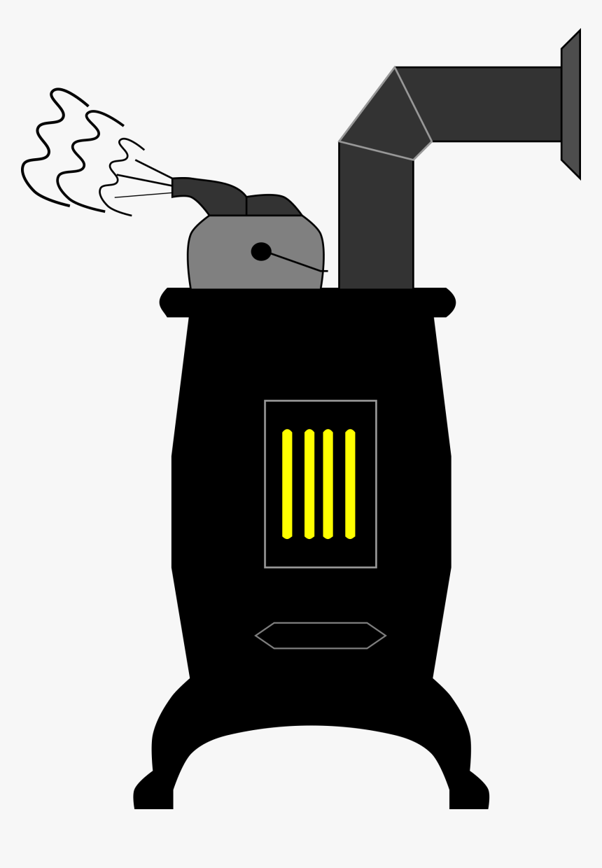 Wood Stove Cliparts Zone - Coal Stove Clipart, HD Png Download