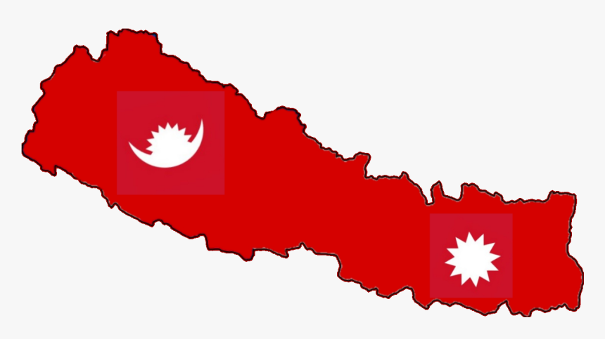 Nepal Red Background - Province No 1 Of Nepal, HD Png Download