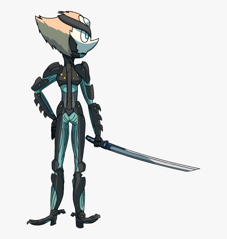 Pearl As Raiden From Metal Gear Rising - Metal Gear Rising Steven Universe, HD Png Download