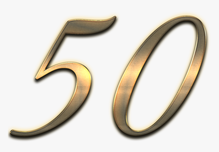 50 Number Soft Shadow Png - Emblem, Transparent Png