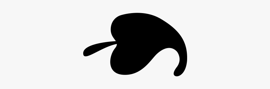 Black Leaf Icon Png, Transparent Png