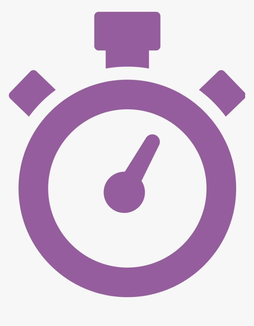 Violet Watch Icon Png, Transparent Png