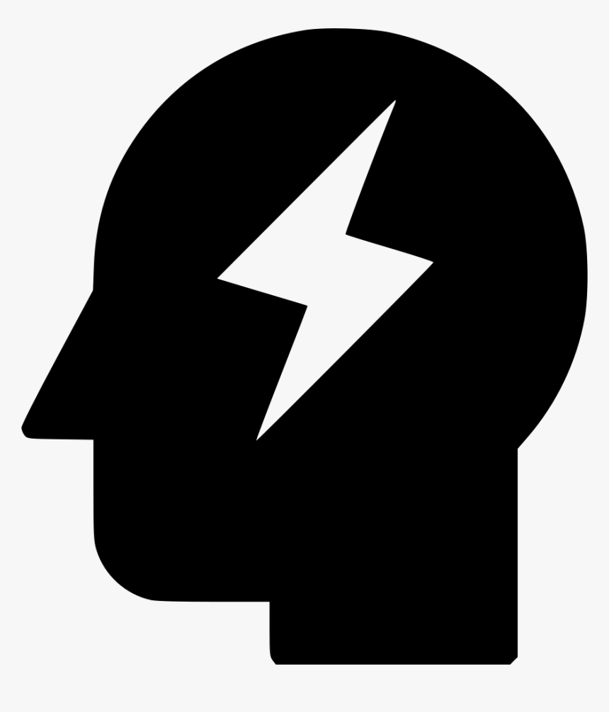Headache Robot Power Lightning Idea Comments - Brain Thinking Icon, HD Png Download