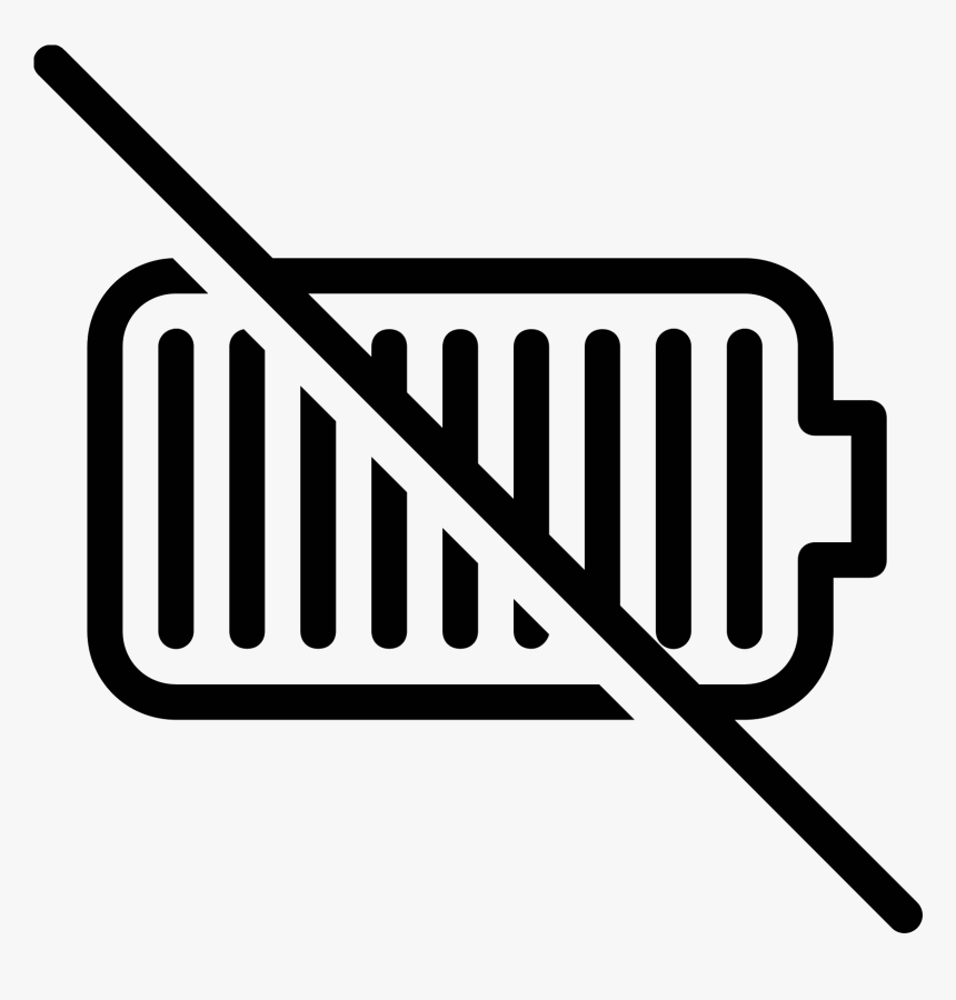 No Battery Icon - Bateria Carregada Png, Transparent Png