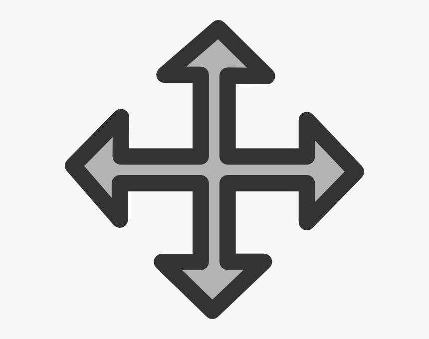4 Way Arrow, HD Png Download
