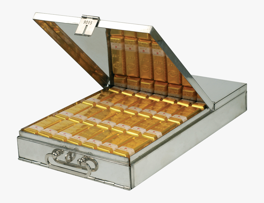 Gold Exports To Switzerland Explode Due To Allocated - Gold Bars In Briefcase, HD Png Download