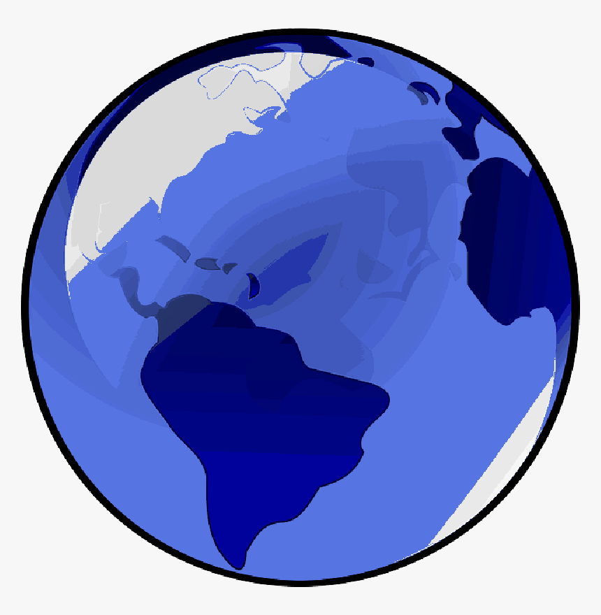 Green, Icon, Blue, Geography, Globe, Map, World, Planet - Blue Earth, HD Png Download