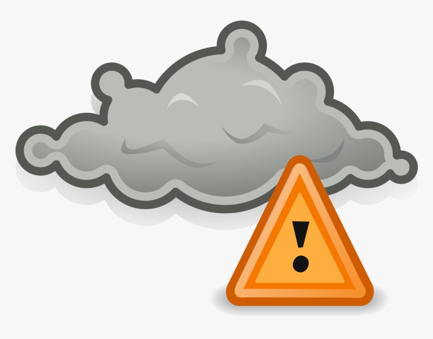 Gnome Weather Severe Alert - Storm Svg, HD Png Download