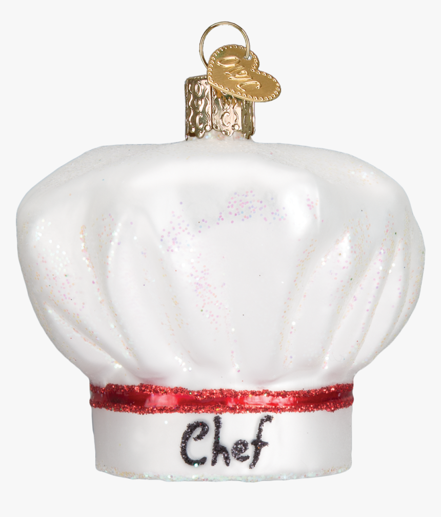 Chef S Hat Old World Glass Ornament - Chef Hat Christmas Ornament, HD Png Download