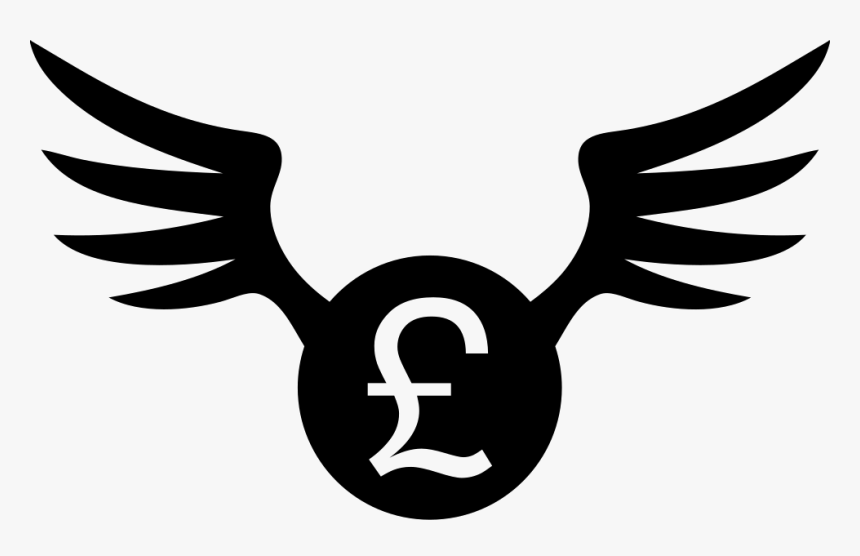 British Pound Coin With Wings Svg Png Icon Free Download - Pound Sign, Transparent Png