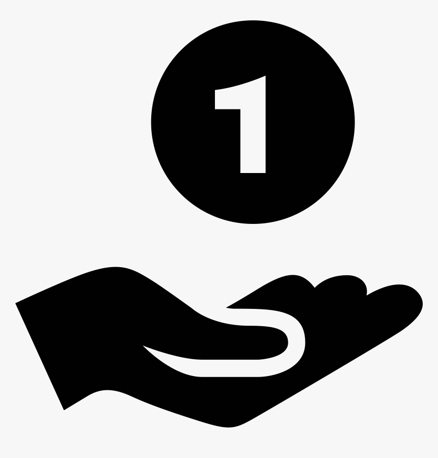 Coin In Hand Icon - Icono Recibir, HD Png Download