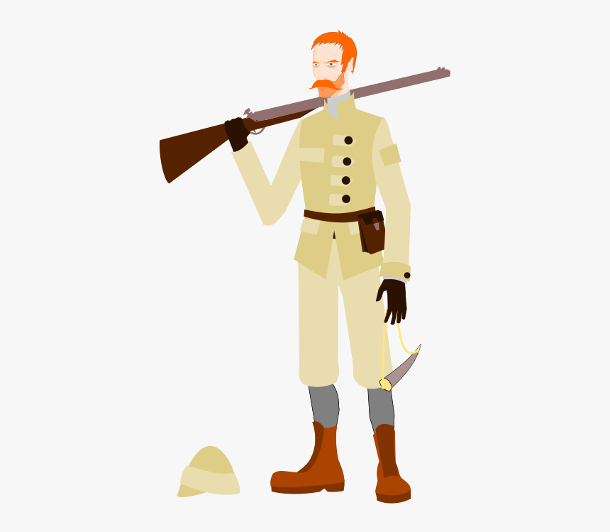 Hunting Clipart Safari Hunter - Clip Art Of Hunter, HD Png Download