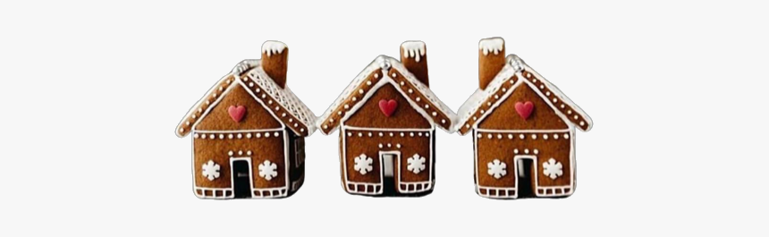 Christsmas Png🎄 - Simple Gingerbread House Design, Transparent Png
