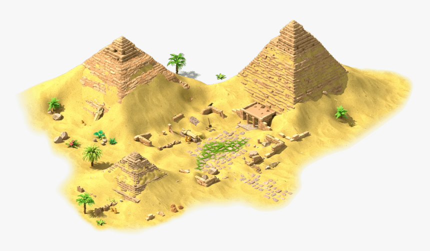 Egyptian Pyramids Initial - Sand, HD Png Download