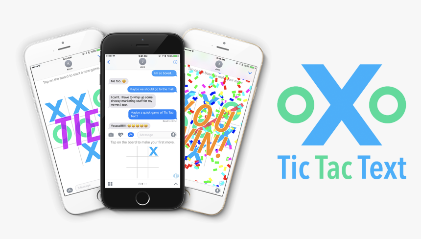 Tic Tac Text Header - Iphone, HD Png Download