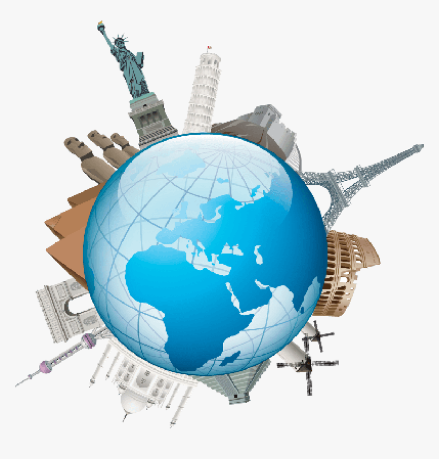 Traveling Clipart Globe - Marché De Quotas D Émission, HD Png Download