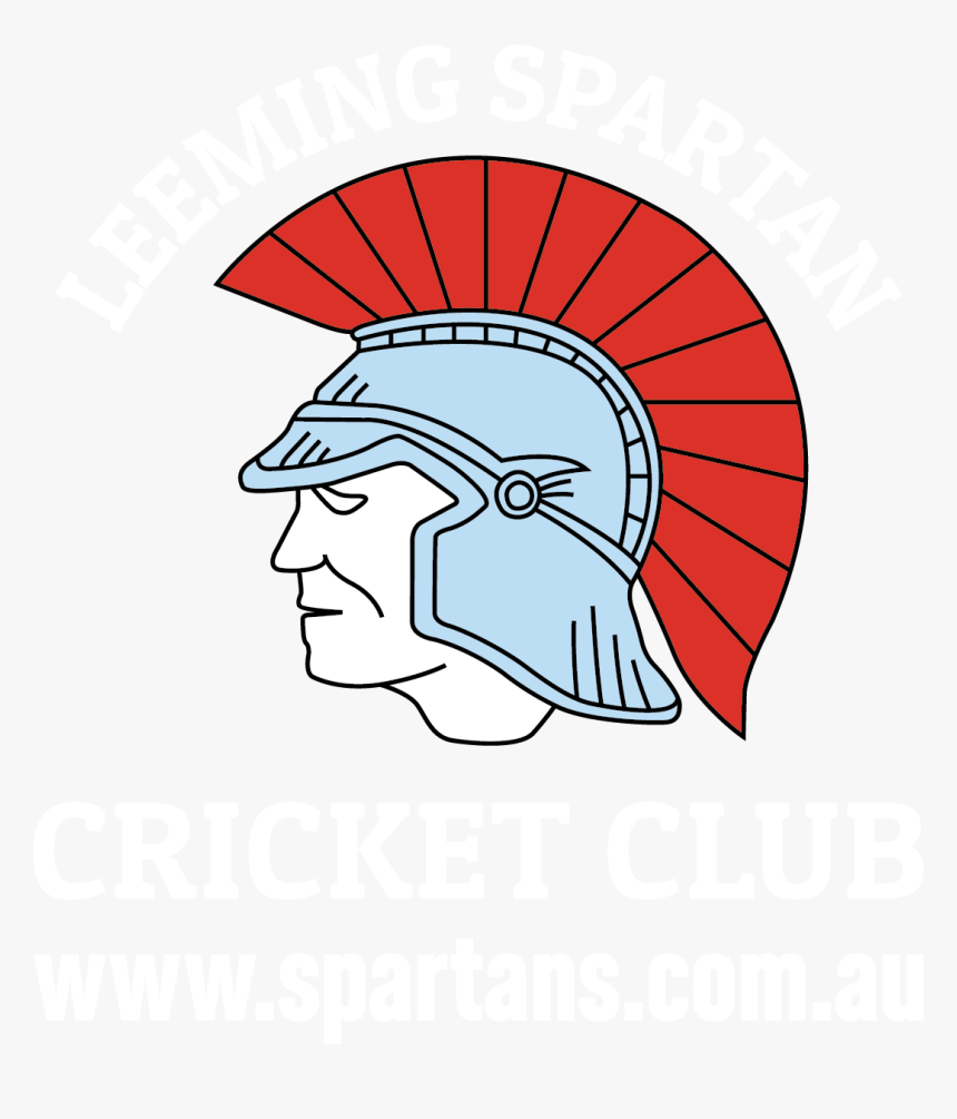 Spartan Logo - White - Leeming Spartan Cricket Club, HD Png Download