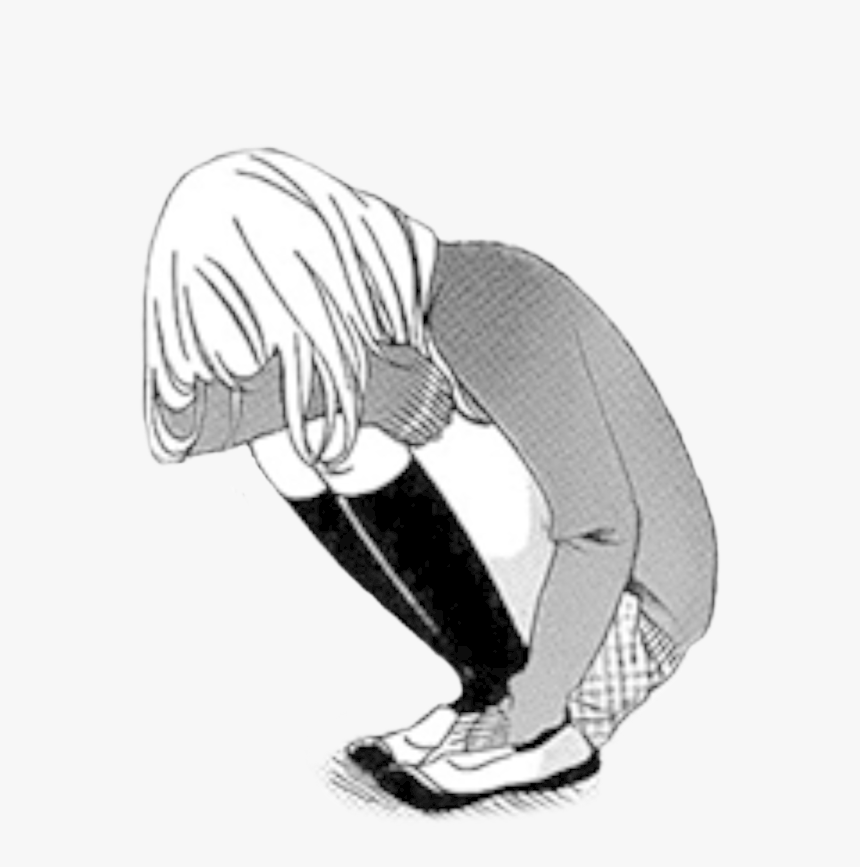 Manga Render By - Anime Girl Black And White Png, Transparent Png