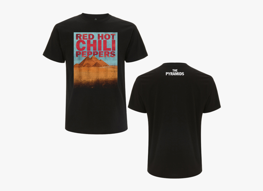 Men S The Pyramids Of Giza Black T-shirt - Red Hot Chili Peppers Pyramids Tshirt, HD Png Download